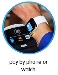 Pay by phone or watch