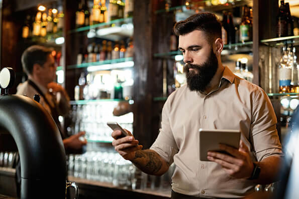 Mobile order and pay system for pubs UK