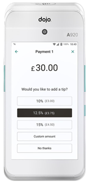 DOJO / Payment Sense Integrated card or standalone card payments