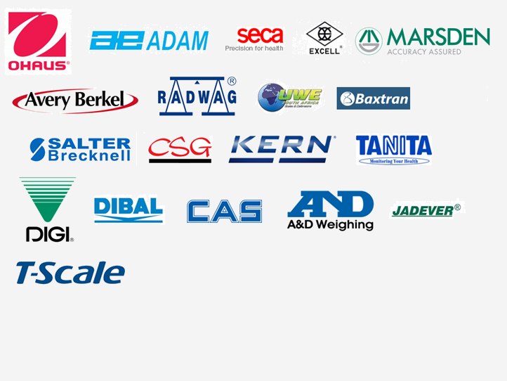 Some of the Scales Manufacturers We Calibrate