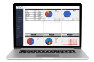 cloud back office software on laptop