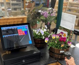 using hand scanner on epos system