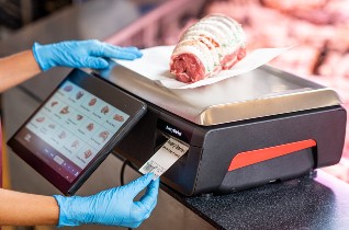meat being weighed on Avery XPro scale